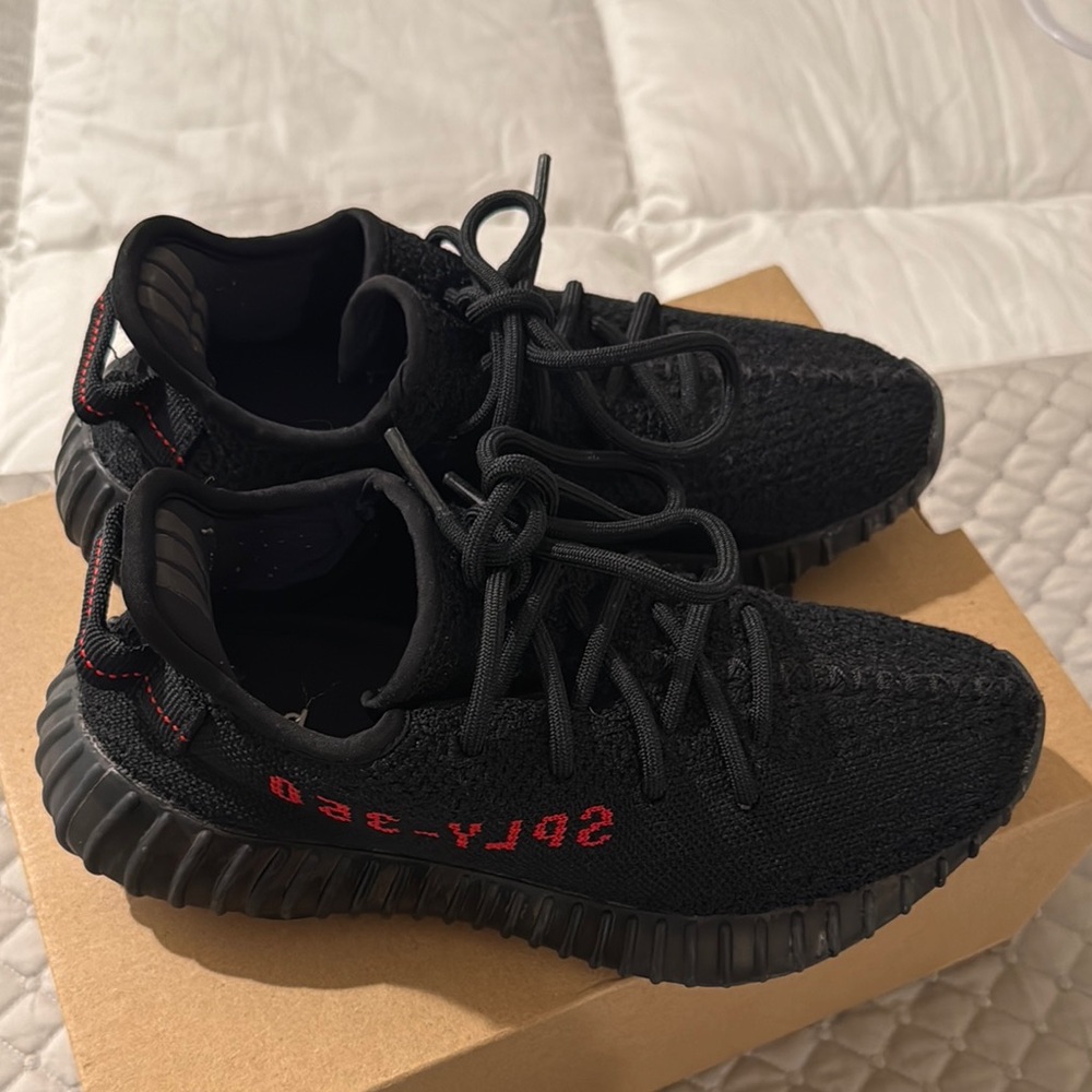 Adidas Yeezy Boost 350 V2 Black Red Sneakers